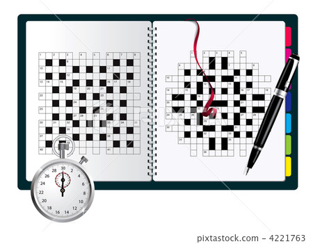A blank crossword vector in note 4221763