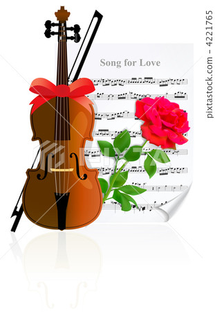 Violin with Rose 4221765