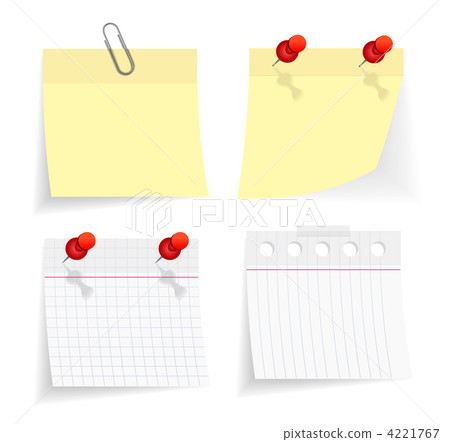 vector sticky paper set 4221767