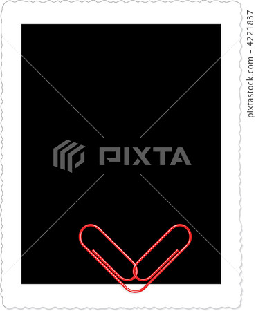 blank photo frame with heart (paperclip) blank photo frame with heart (paperclip) 4221837