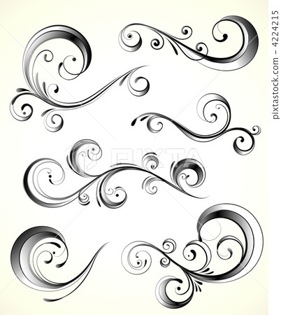 decorative floral elements 4224215