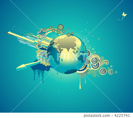 floral abstract background floral abstract background 4225741