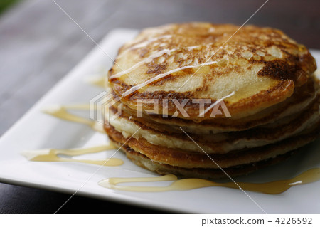 Stack of pancakes with honey. Stack of pancakes with honey. 4226592