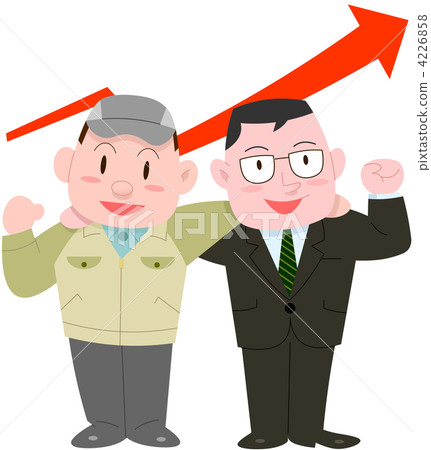 Two employees sales up Two employees sales up 4226858
