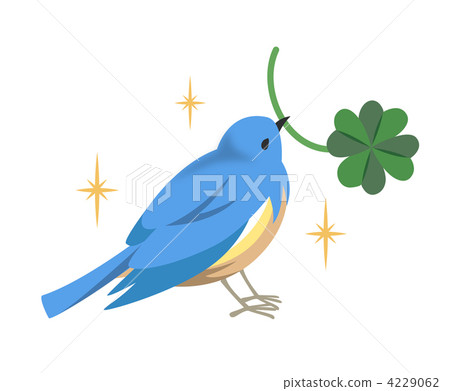 A blue bird (four-leaf clover) 4229062