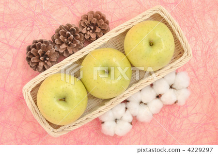 Blue apple in basket 4229297