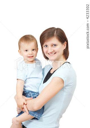 smiling mother with her son smiling mother with her son 4233302