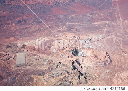 aerial view of open-pit copper mine in Atacama desert, Chile 4234186