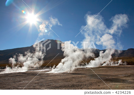 Geyser field El Tatio in Atacama region, Chile 4234226