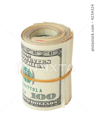 roll of hundred dollars 4234324