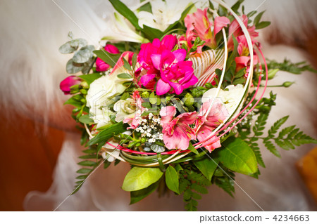 bride holding her wedding bouquet bride holding her wedding bouquet 4234663