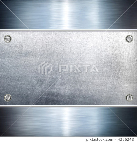 Metal plate steel background. 4236248