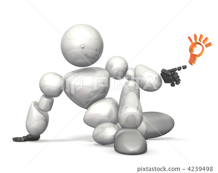 3DCG illustration showing presentation of hint 3DCG illustration showing presentation of hint 4239498