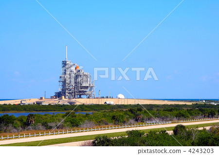 space shuttle on launch platform space shuttle on launch platform 4243203