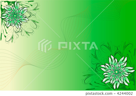 green background with flower green background with flower 4244002