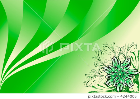 green background with flower green background with flower 4244005