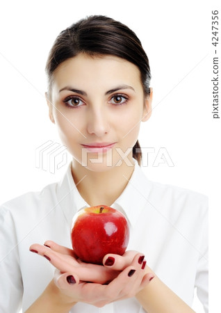 Woman with red apple Woman with red apple 4247356