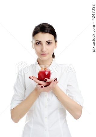 Girl with apple Girl with apple 4247358