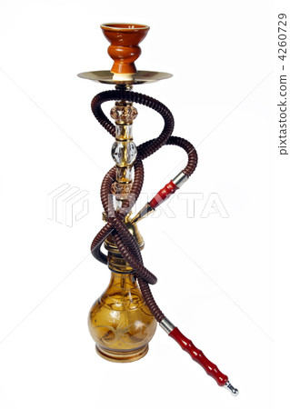 Yellow Hookah on the white background Yellow Hookah on the white background 4260729