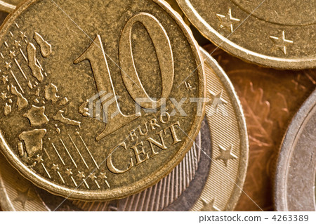 close-up of a ten cents close-up of a ten cents 4263389