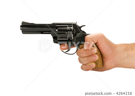 hand with revolver hand with revolver 4264158