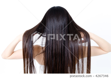 dark hair, long-haired, straight hair 4267346