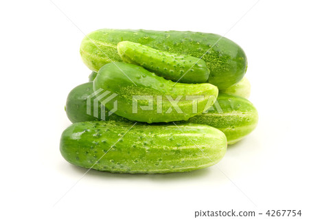 cucumbers on white background cucumbers on white background 4267754