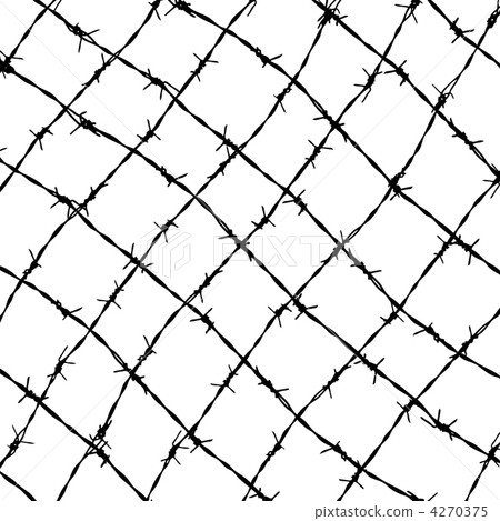 fence from barbed wires 4270375