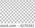 isolated wired fence 4270381