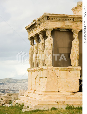 Caryatid Porch of Erechtheum at Akropolis. Athens, Greece Caryatid Porch of Erechtheum at Akropolis. Athens, Greece 4270440