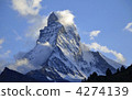 Matterhorn that appeared from the clouds 4274139