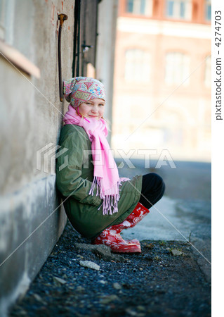 Beautiful young girl outdoors 4274703