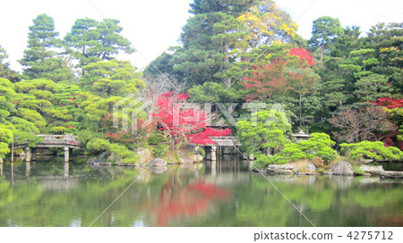 京都皇宮的日本庭院 京都皇宮的日本庭院 4275712