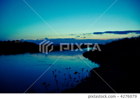 sunset, tamagawa, rivers 4276079