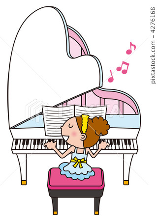 A girl playing the piano A girl playing the piano 4276168