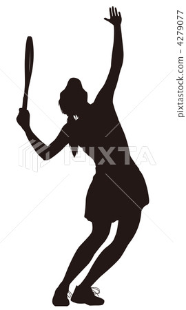 Tennis · Serubutsu · Silhouette (whole body) 4279077