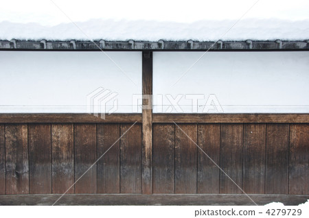 Tsukiji fence snow scene 4279729
