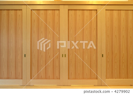 sliding door, cedar board, japanese-style room 4279902