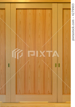 Cedar Board Sliding Door Texture Stock Photo 4279903