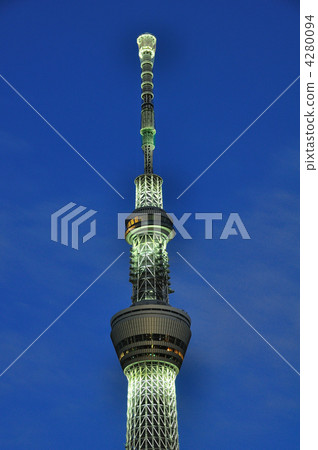 Light up of the sky tree Light up of the sky tree 4280094