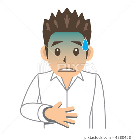 襯衫男B病了stomachache 4280438