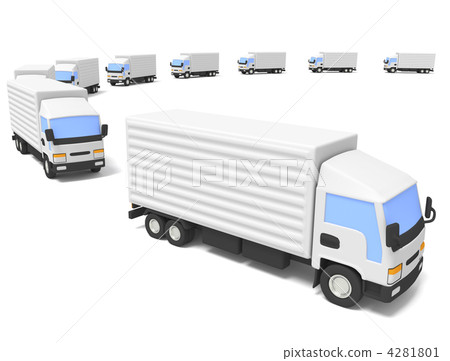 Automatic driving image of truck Automatic driving image of truck 4281801