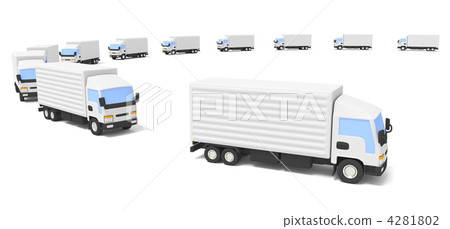 Automatic driving image of truck 4281802