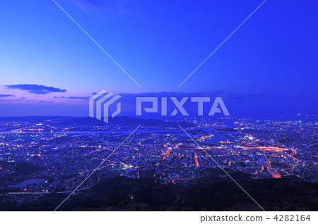 Night view from Kitakyushu Urakurayama Night view from Kitakyushu Urakurayama 4282164