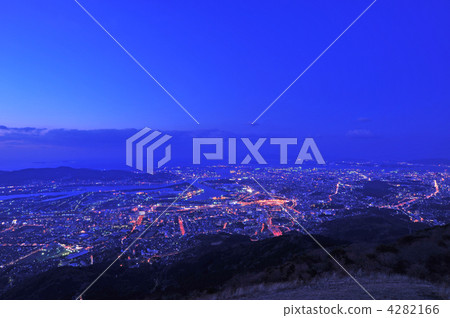 從北九州Urakurayama 2的夜景 從北九州Urakurayama 2的夜景 4282166