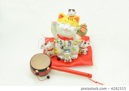 Lucky cat and Denden drum 4282315