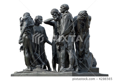 羅丹的青銅雕像《加萊義民》 4286565