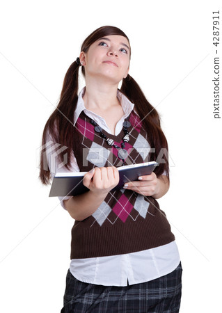 Girl with an open book 4287911