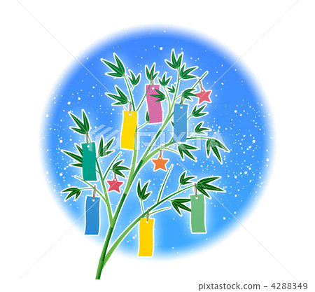 竹子裝飾 七夕裝飾 紙條 4288349