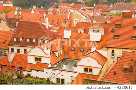 Roofs of Prague, Czech Republic Roofs of Prague, Czech Republic 4288615